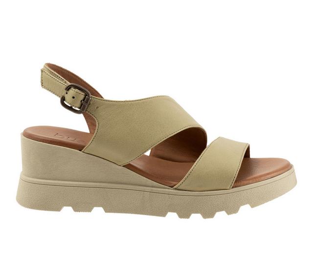 Women's Bueno Gianna Wedge Sandals in Moss color