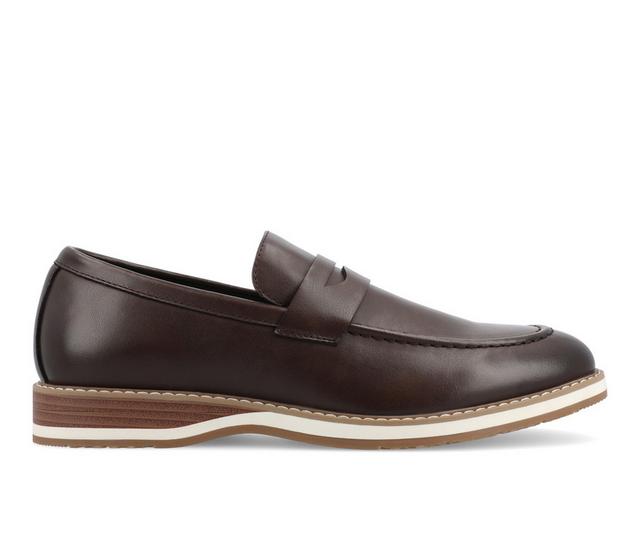 Men's Vance Co. Kahlil Casual Loafers in Brown color