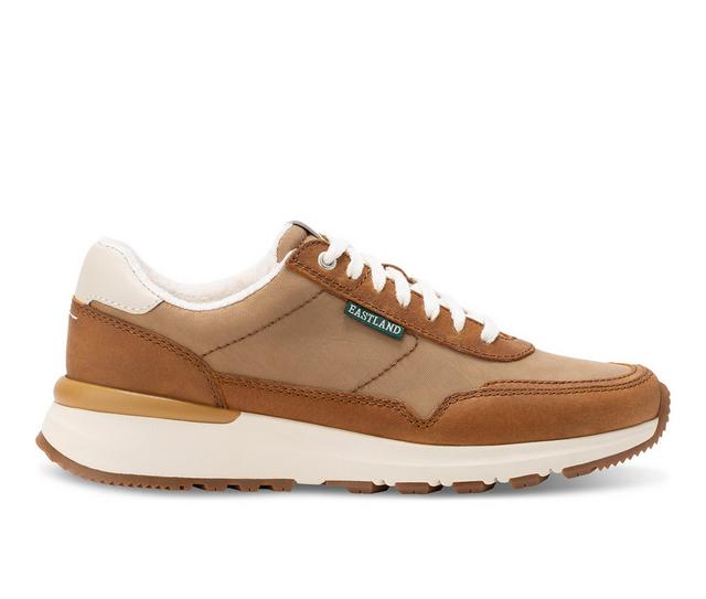 Women's Eastland Leap Jogger Sneakers in Tan color