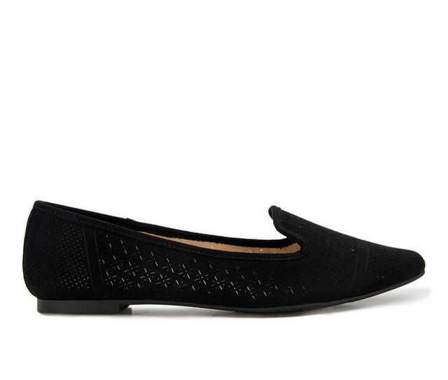 Women's XOXO Vancy Flats in Black color