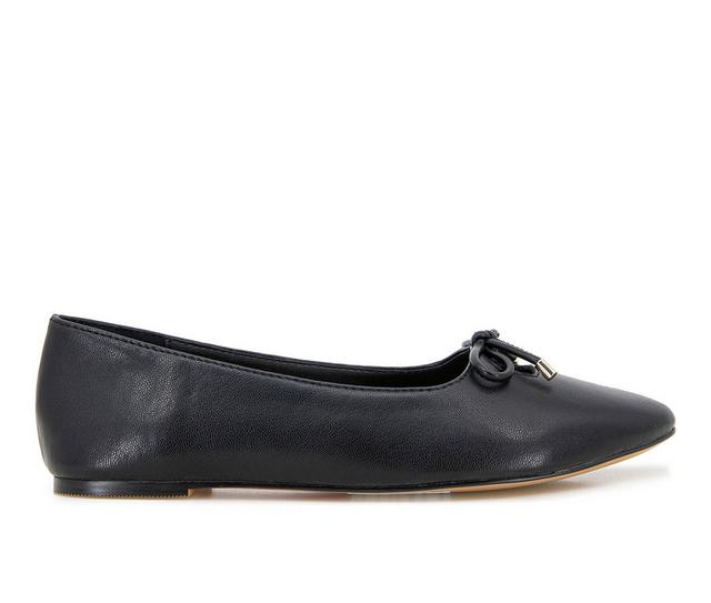 Women's KENSIE Alicia Flats in Black color