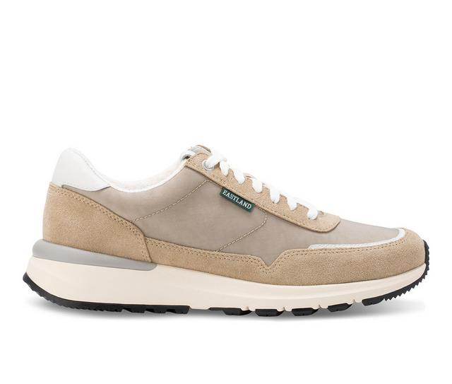 Men's Eastland Leap Jogger Casual Sneakers in Sand Nubuck color