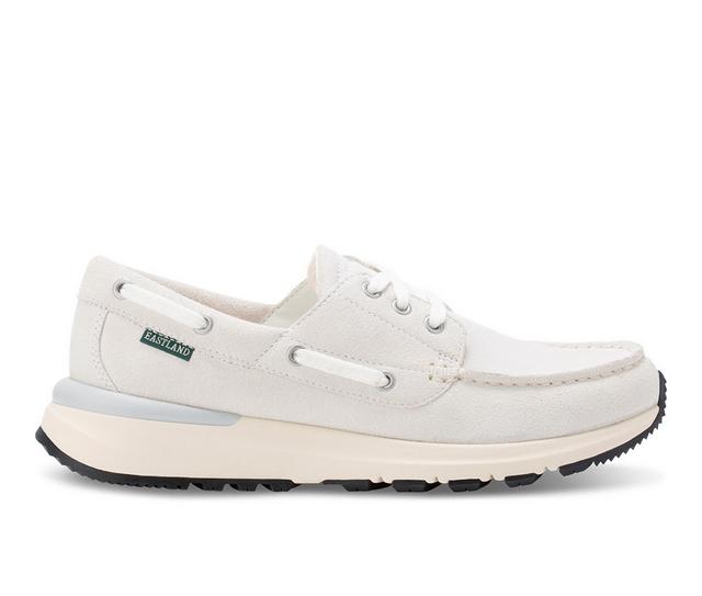 Men's Eastland Leap Trainer Boat Shoes in White color