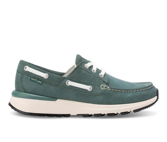 Men's Eastland Leap Trainer Boat Shoes in Sage color