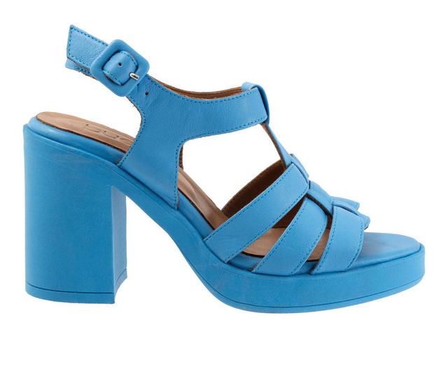 Women's Bueno Lana Platform Dress Sandals in Blue color