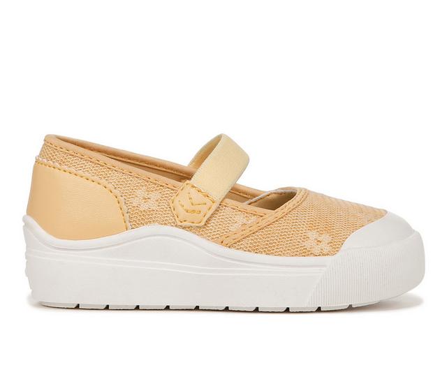 Girls' Dr. Scholls Toddler & Little Kid Time Off Jane Shoes in Golden Yellow color