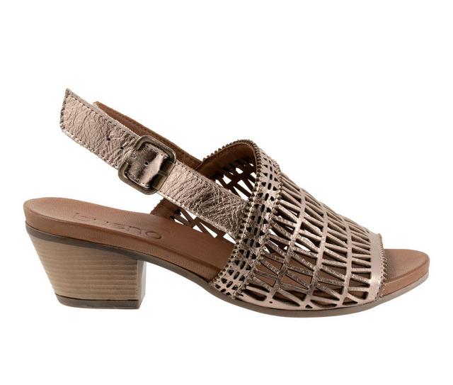 Women's Bueno Lia Dress Sandals in Beige Metallic color