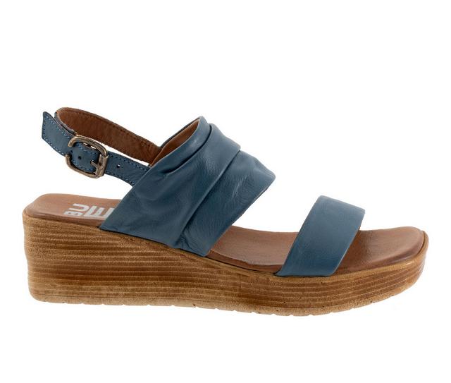 Women's Bueno Maya Wedge Sandals in Denim color