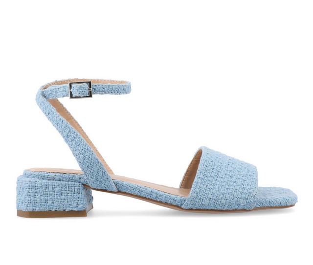 Women's Journee Collection Adleey Dress Sandals in Blue color