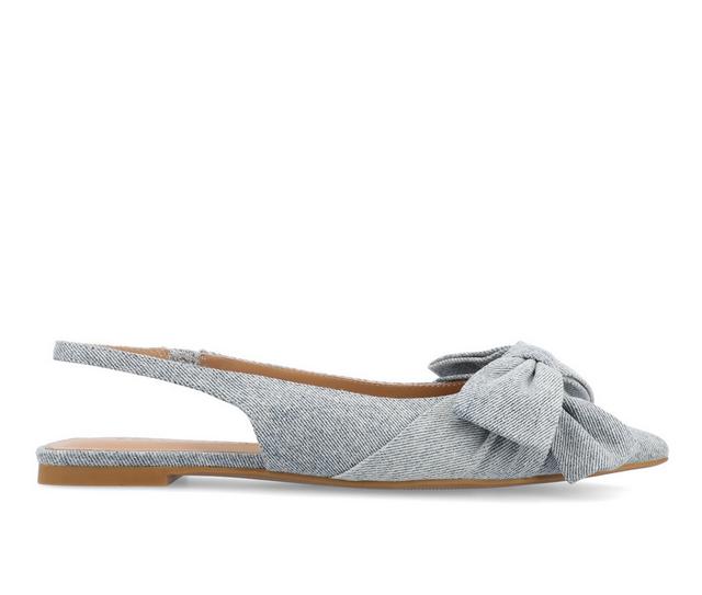 Women's Journee Collection Sabbrina Flats in Light Denim color