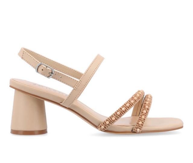 Women's Journee Collection Lornnah Dress Sandals in Nude color