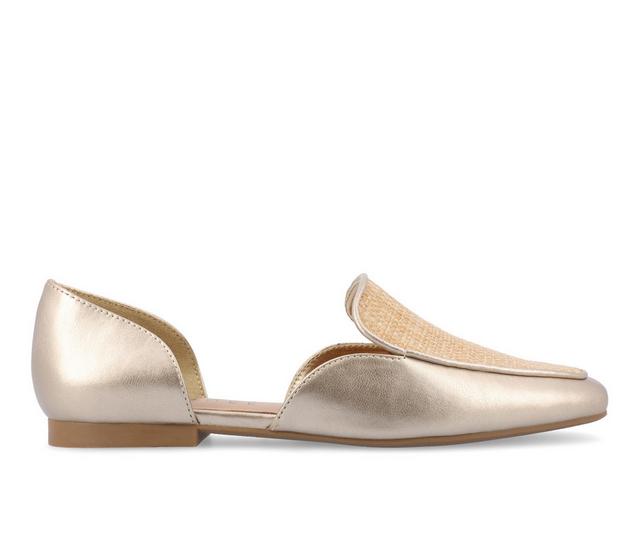 Women's Journee Collection Kennza Loafers in Gold color