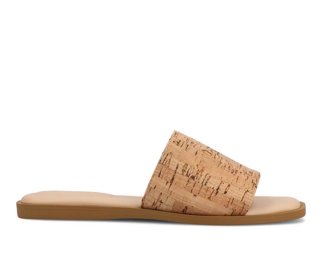 Women's Journee Collection Prisilla Sandals in Cork color