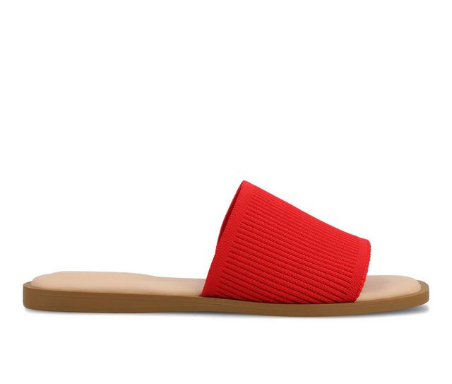 Women's Journee Collection Prisilla Sandals in Red color