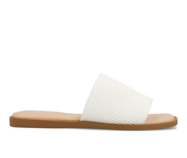Women's Journee Collection Prisilla Sandals in White color