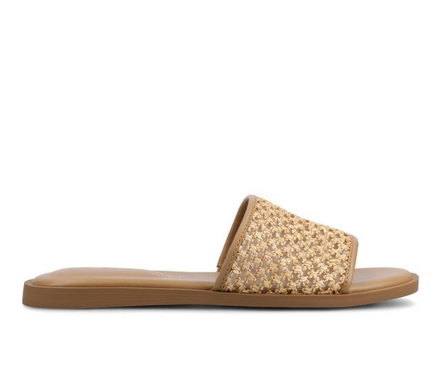 Women's Journee Collection Prisilla Sandals in Cognac color