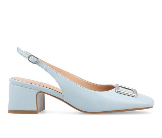 Women's Journee Collection Everlee Slingback Pumps in Blue color