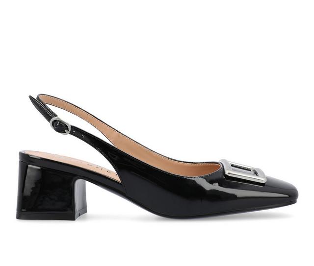 Women's Journee Collection Everlee Slingback Pumps in Black color