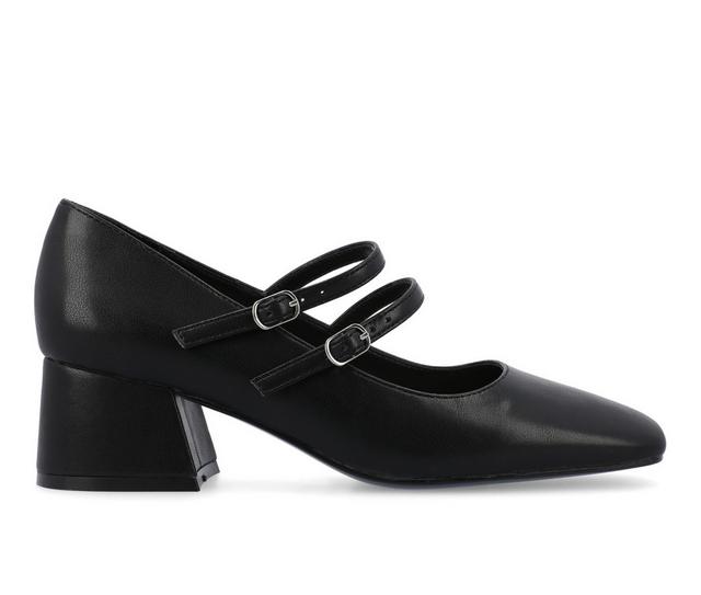 Women's Journee Collection Nally Mary Jane Pumps in Black color