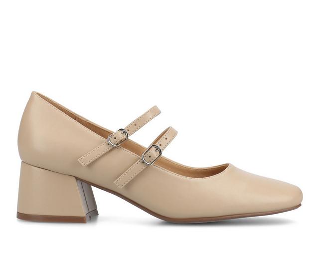 Women's Journee Collection Nally Mary Jane Pumps in Nude color