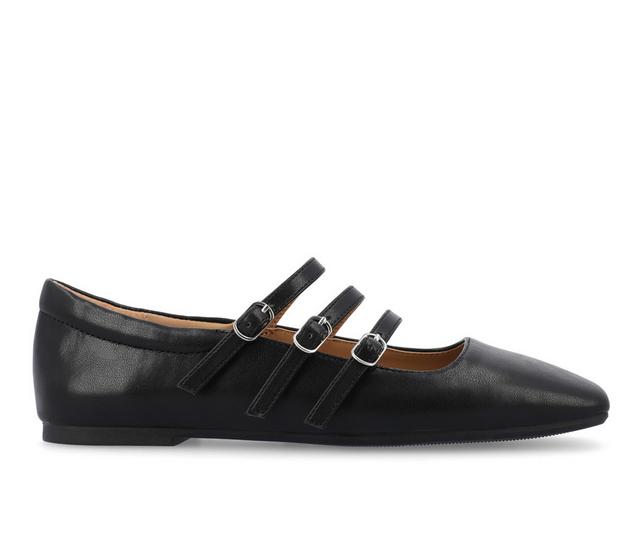 Women's Journee Collection Darlin Mary Jane Flats in Black color