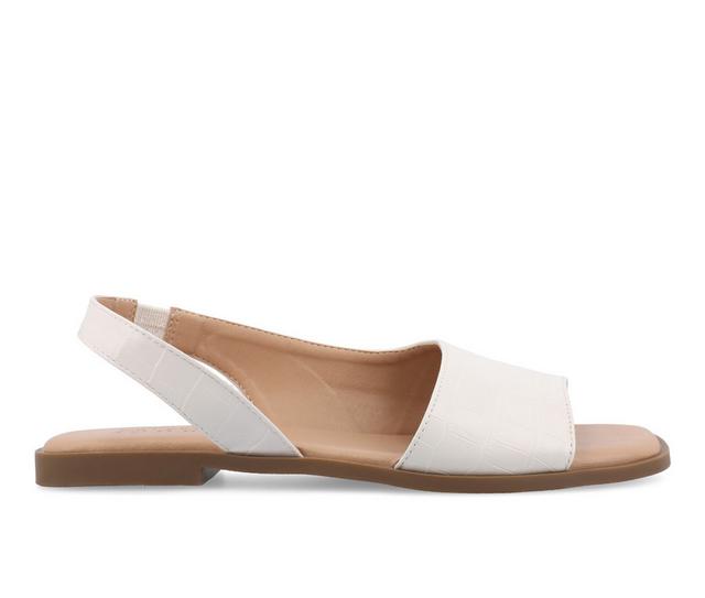 Women's Journee Collection Brinsley Sandals in White color