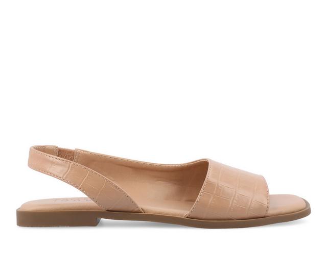 Women's Journee Collection Brinsley Sandals in Tan color
