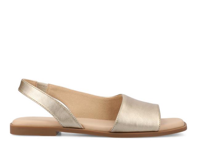 Women's Journee Collection Brinsley Sandals in Champagne color