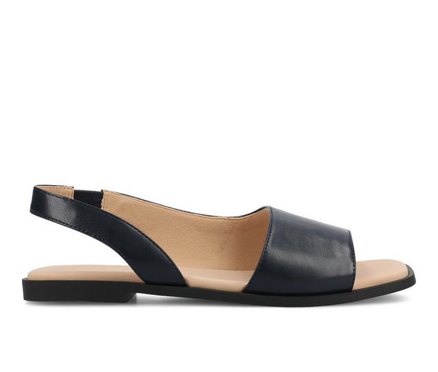 Women's Journee Collection Brinsley Sandals in Navy color
