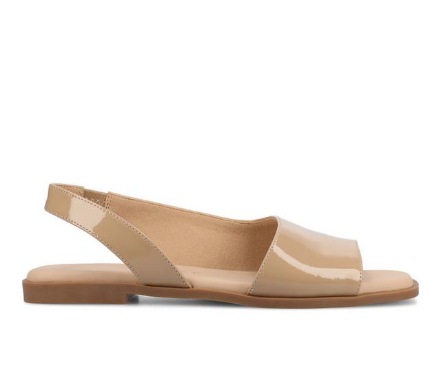 Women's Journee Collection Brinsley Sandals in Patent/nude color