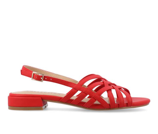 Women's Journee Collection Cassandra Sandals in Red color