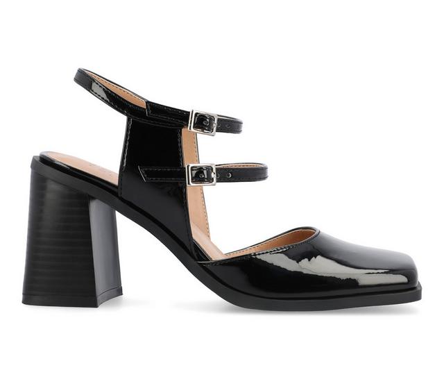 Women's Journee Collection Caisey Pumps in Patent/Black color