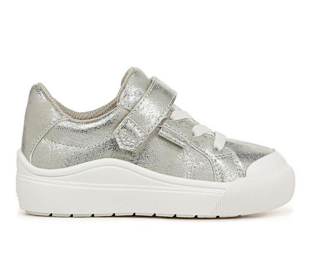 Girls' Dr. Scholls Toddler Time Off Sneakers in Silver color