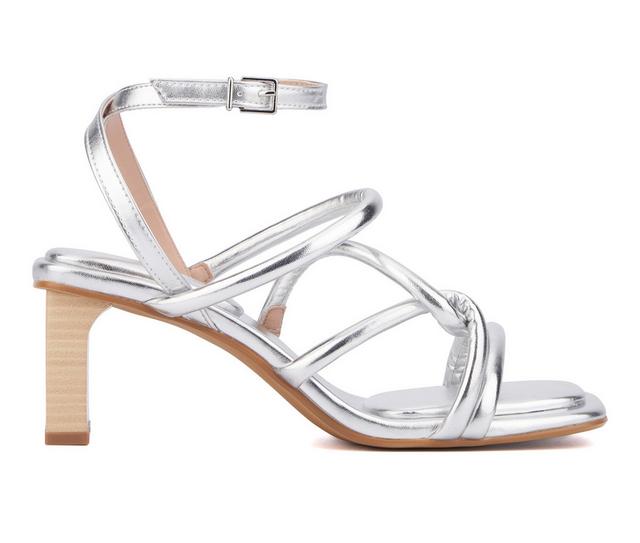 Women's Fashion to Figure Ohara Dress Sandals in Silver W color