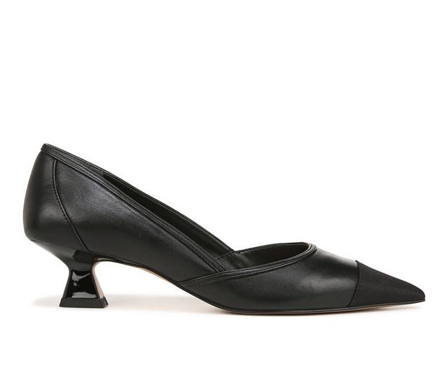 Women's Franco Sarto Darcy Pumps in Black Leather color