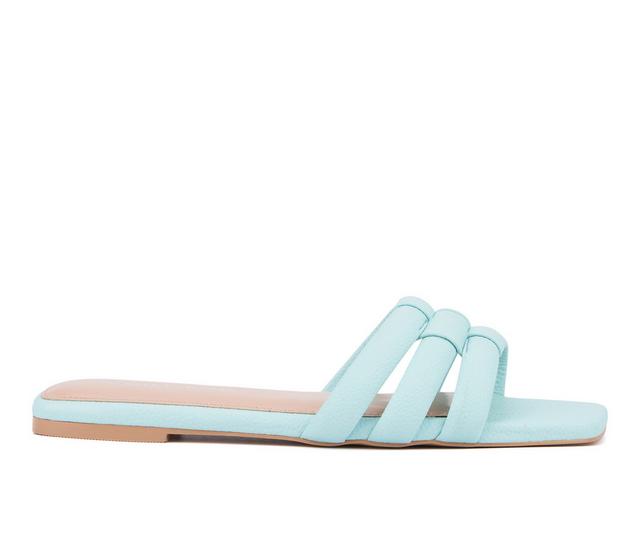 Women's Fashion to Figure Gaiana Sandals in Light Blue Wide color