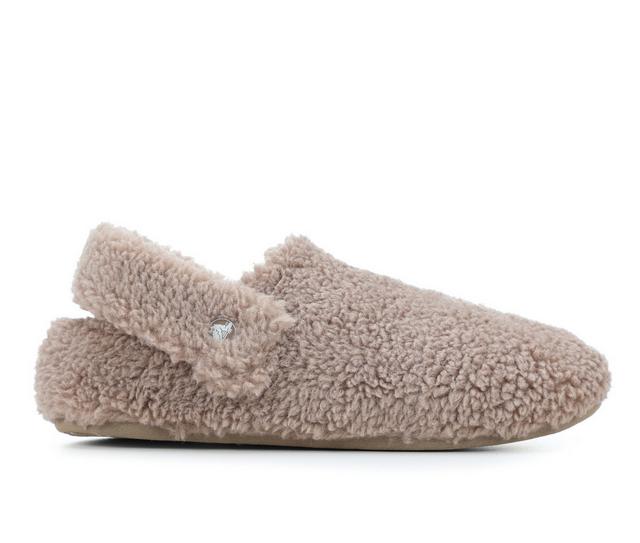 Adults' Crocs Classic Cozzzy Slippers in Mushroom color