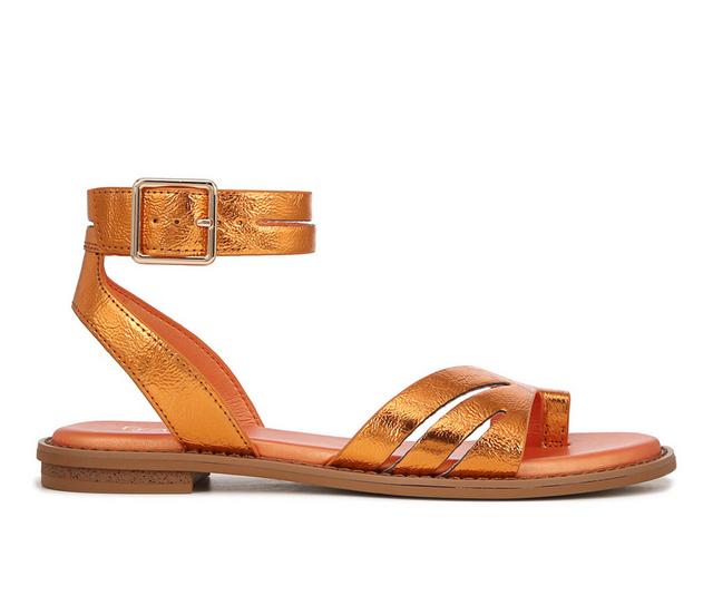 Women's Franco Sarto Greene Sandals in Metallic Orange color