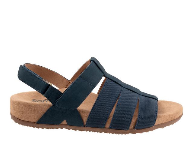 Women's Softwalk Burnaby Sandals in Navy color