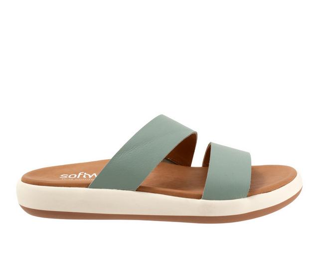 Women's Softwalk Jenna Sandals in Sage color