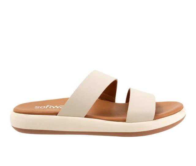 Women's Softwalk Jenna Sandals in Ivory color