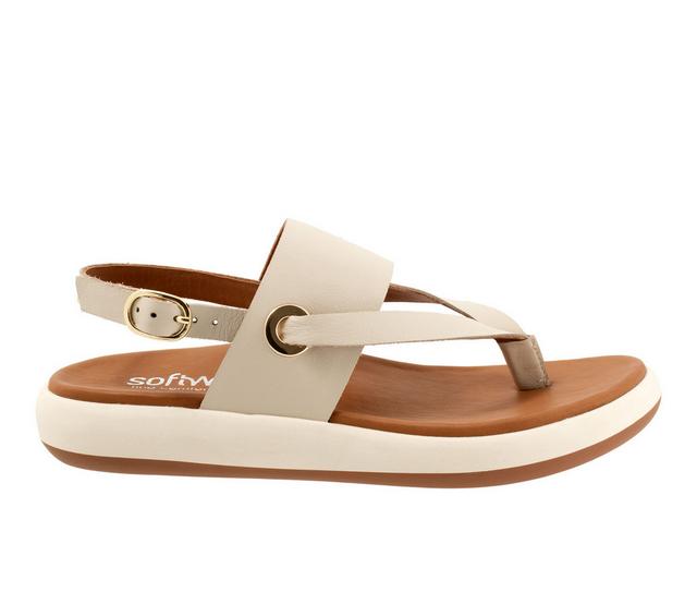 Women's Softwalk Joliet Flip-Flop Sandals in Ivory color