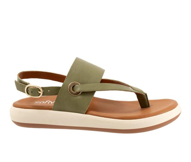 Women's Softwalk Joliet Flip-Flop Sandals in Olive color