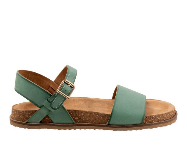 Women's Softwalk Upland Sandals in Aqua color