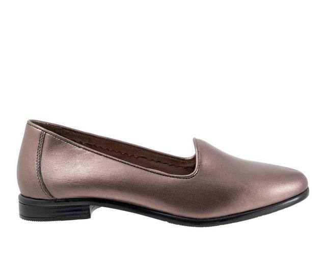 Women's Trotters Liz Lux Flats in Rose Pewter color