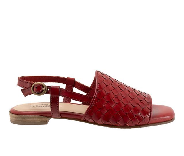 Women's Trotters Nola Sandals in Red color