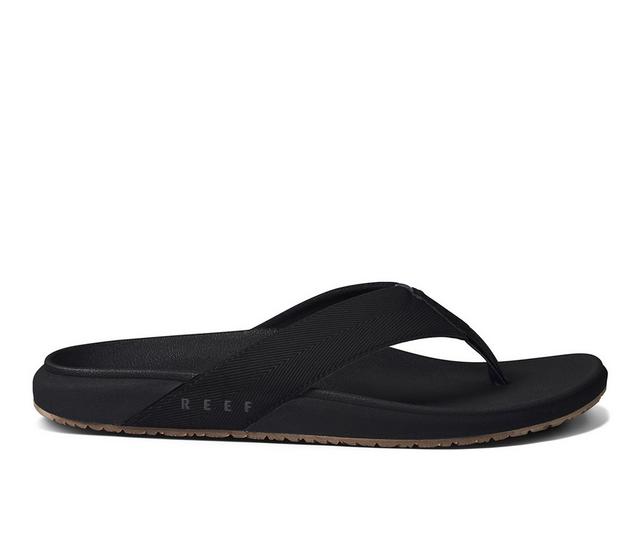 Adults' Reef The Raglan Flip-Flops in Black/Gum color