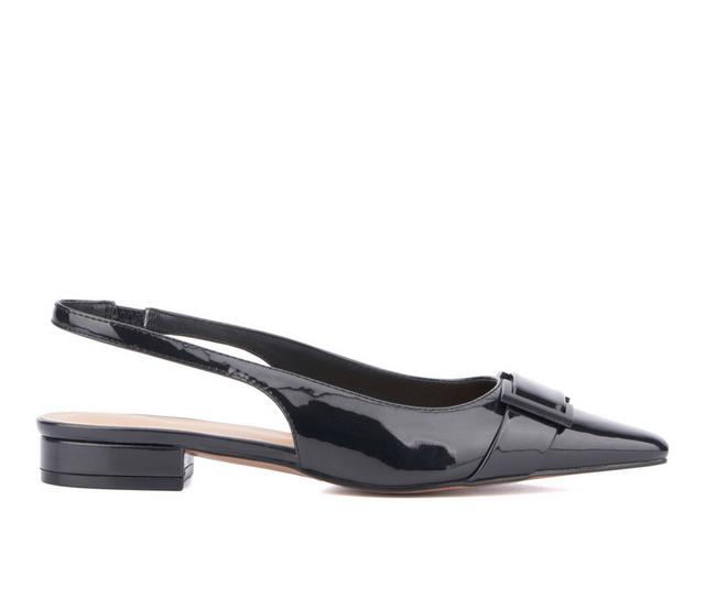 Women's Torgeis Janessa Slingback Flats in Black color