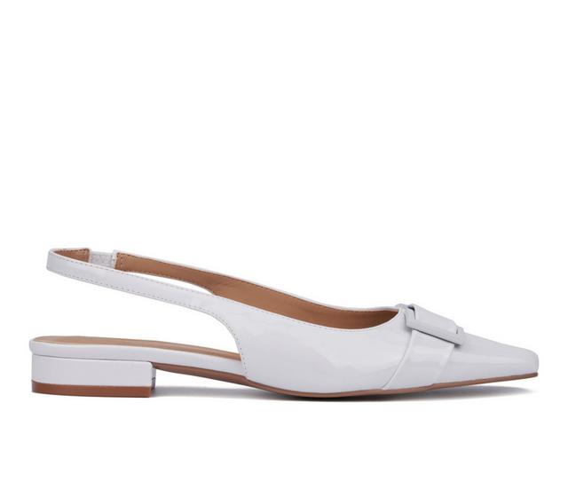 Women's Torgeis Janessa Slingback Flats in White color