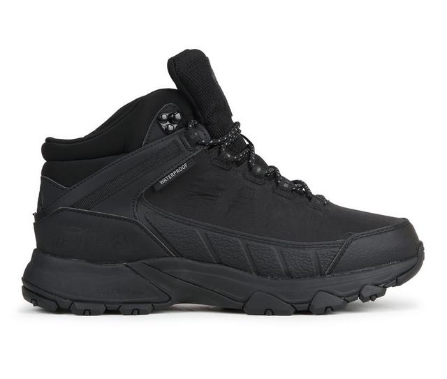 Men's Fila Trailizer WP Boots in Blk/Blk/Blk color